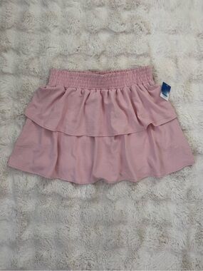 Abound Pink Tiered Ruffle Mini Skirt size L